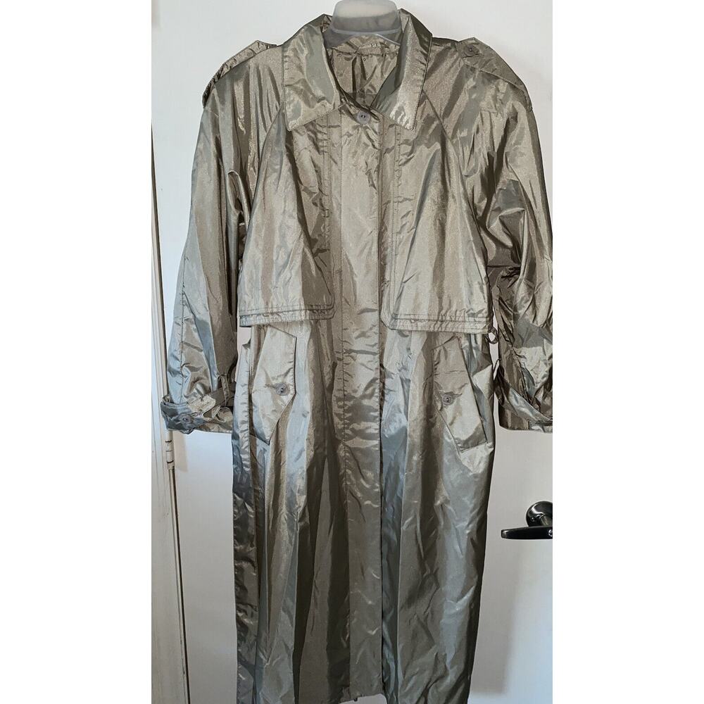 Women's Trench Coat Beige Light Brown British Mist Size 9/10 p